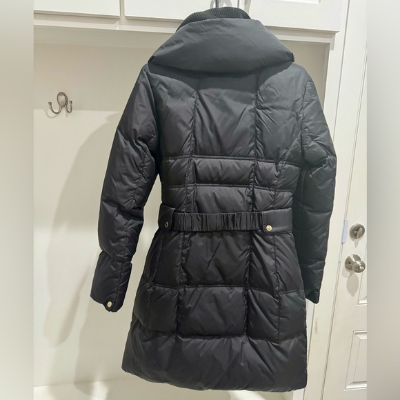 Express Belted Black Puffer Down Coat | Size M - Picture 2 of 9